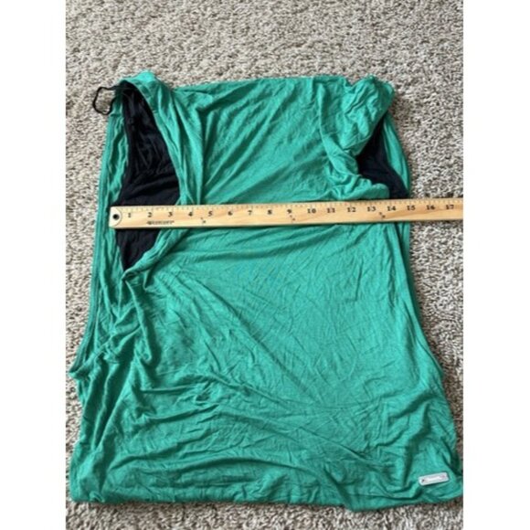 Bench Green Black Crowl Neck Work Out Tank Sleeveless Size Small Pull Over - Picture 7 of 13
